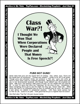 Download Free "Class War" Political Poster