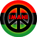 Kwanzaa Principle IMANI--African American PEACE SIGN BUMPER STICKER
