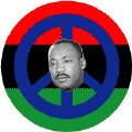 Martin Luther King Jr Picture African American colors PEACE SIGN T-SHIRT
