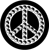 PEACE SYMBOL: Yin Yang Symbol 2--BUTTON