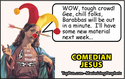 Jesus Cartoon: Comedian Jesus - Tough Crowd