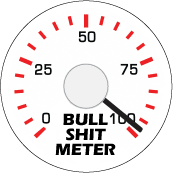 Bull Shit Meter - FUNNY POLITICAL BUTTONwidth=172