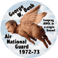 George W Bush - Air National Guard, 1972-1973 - When Pigs Fly - Leaping AWOL in a Single Bound--ANTI-BUSH T-SHIRT