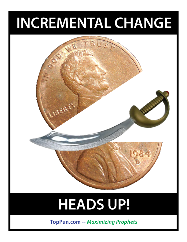 FREE POLITICAL POSTER: Incremental Change, Heads Up!