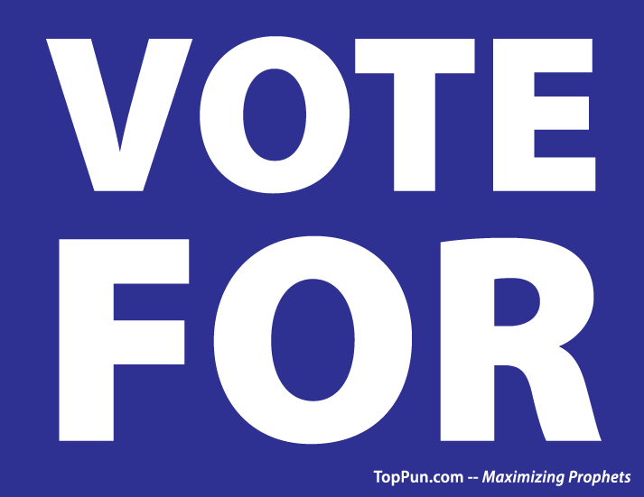 Free Election Poster: VOTE FOR