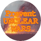 Prevent Unclear Wars ANTI-WAR BUMPER STICKER