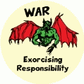 WAR - Exorcising Responsibility ANTI-WAR KEY CHAIN