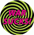 WAR SUCKS ANTI-WAR BUMPER STICKER