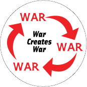 War Creates War ANTI-WAR BUTTON