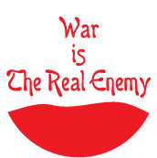 War is The Real Enemy ANTI-WAR BUMPER STICKER