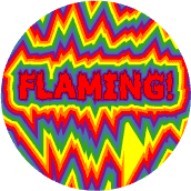 Flaming (Queen) GAY PRIDE BUMPER STICKER