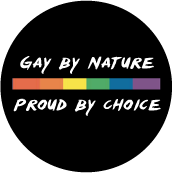 Gay by Nature, Proud by Choice GAY BUMPER STICKER