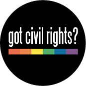 Got Civil Rights (Gay Pride Bar) GAY BUMPER STICKER