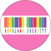 Homoland Security (Barcode) GAY PRIDE BUMPER STICKER