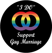 I DO SUPPORT GAY MARRIAGE - BUMPER STICKER