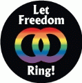Let Freedom Ring [Rainbow Rings] GAY KEY CHAIN