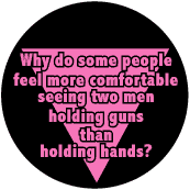People feel more comfortable seeing two men holding guns than hands GAY PRIDE T-SHIRT