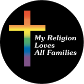 My Religion Loves All Families GAY MAGNET