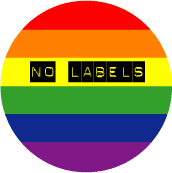 No Labels GAY PRIDE BUTTON