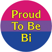 Proud To Be Bi [Bi Pride Flag Colors] BISEXUAL BUMPER STICKER