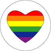 Rainbow Heart GAY PRIDE MAGNET