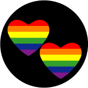 Rainbow Hearts GAY PRIDE KEY CHAIN