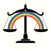 Scales of Equality LGBT EQUALITY BUTTON