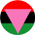 African American Pink Triangle GAY BLACK PRIDE STICKERS
