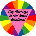 Gay Marriage is Not About Elections FUNNY MAGNET