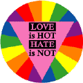 LOVE is Hot, HATE is Not GAY PRIDE STICKERS