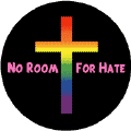 No Room For Hate (Rainbow Cross) - Christian GAY PRIDE STICKERS
