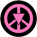 Pink Triangle Peace Sign GAY PRIDE T-SHIRT