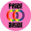 Pride Bride (Wedding Rings) GAY PRIDE MAGNET