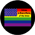 Unions in Every State of the Union (Gay American Flag) KEY CHAIN