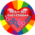 We Are ALL God's Children (Heart) GAY PRIDE POSTER