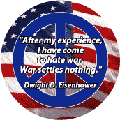 I Hate War - War Settles Nothing--ANTI-WAR QUOTE CAP