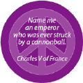Name Emperor Ever Struck By Cannonball--ANTI-WAR QUOTE POSTER
