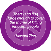 No Flag Large Enough to Cover Shame of Killing Innocent People--ANTI-WAR QUOTE T-SHIRT