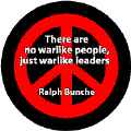 ANTI-WAR QUOTE: No Warlike People Just Warlike Leaders--PEACE SIGN POSTER