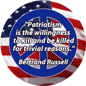 Patriotism Willingness to Kill be Killed for Trivial Reasons--ANTI-WAR QUOTE COFFEE MUG