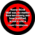 ANTI-WAR QUOTE: War is a Crime--STICKERS--PEACE SIGN STICKERS
