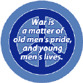 War Matter of Old Men's Pride Young Men's Lives--PEACE SIGN KEY CHAIN
