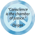 Conscience is the Chamber of Justice--PEACE QUOTE STICKERS