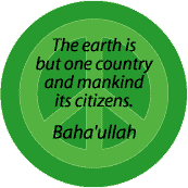 Earth But One Country Mankind Its Citizens--PEACE QUOTE BUMPER STICKER