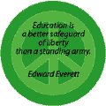 Education Better Safeguard Than Standing Army--PEACE QUOTE COFFEE MUG