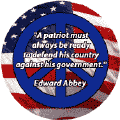 Patriots Defend Against Government--PEACE QUOTE KEY CHAIN