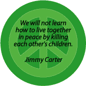 PEACE QUOTE: Live Together in Peace--PEACE SIGN BUMPER STICKER
