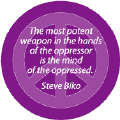 Most Potent Weapon of Oppressor is Mind of Oppressed--PEACE QUOTE CAP