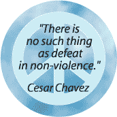 No Defeat in Nonviolence--PEACE QUOTE KEY CHAIN