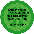 Once Game Over King and Pawn Go Back in Same Box--PEACE QUOTE KEY CHAIN